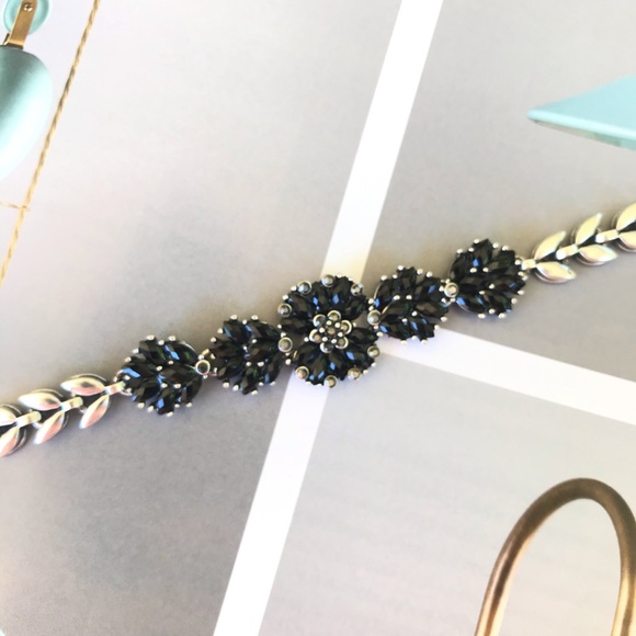 - Faux onyx silver bracelet - Picture 1 of 3